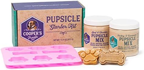 Cooper's Treats Pupsicle Starter Kit - Easy, Homemade Frozen Dog Treat Mix (Contains Two Jars of DIY | Amazon (US)