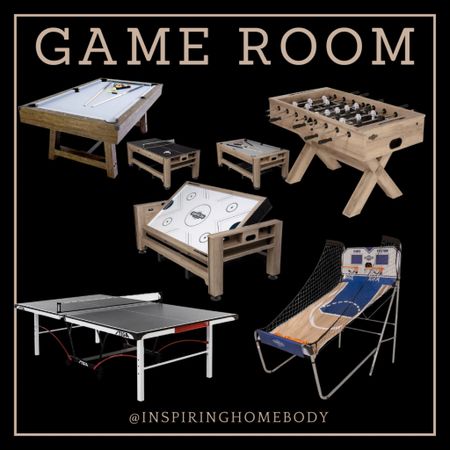 Game Room 


Foosball table, pool table, ping pong table, basketball 

#LTKsalealert #LTKGiftGuide #LTKHoliday