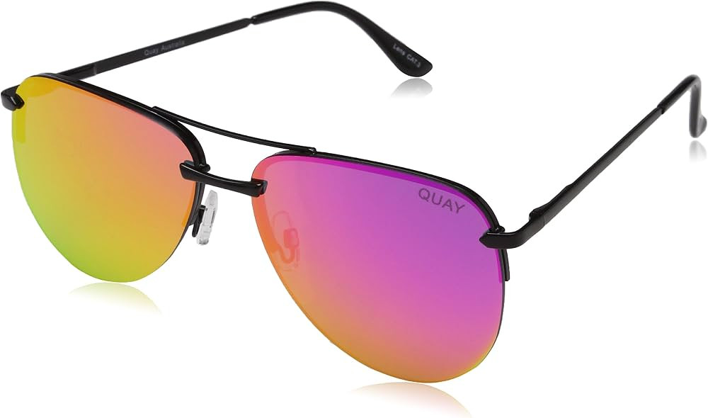 Quay Australia Women's The Playa Mirrored Aviator Sunglasses | Amazon (US)