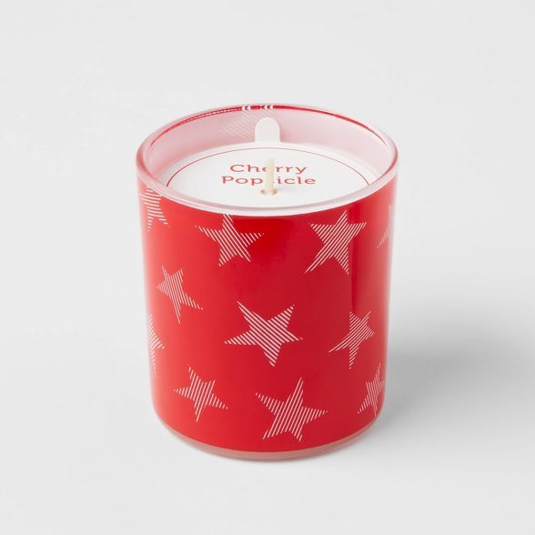 5.5oz Americana Glass Jar Cherry Popsicle Candle - Sun Squad™ | Target