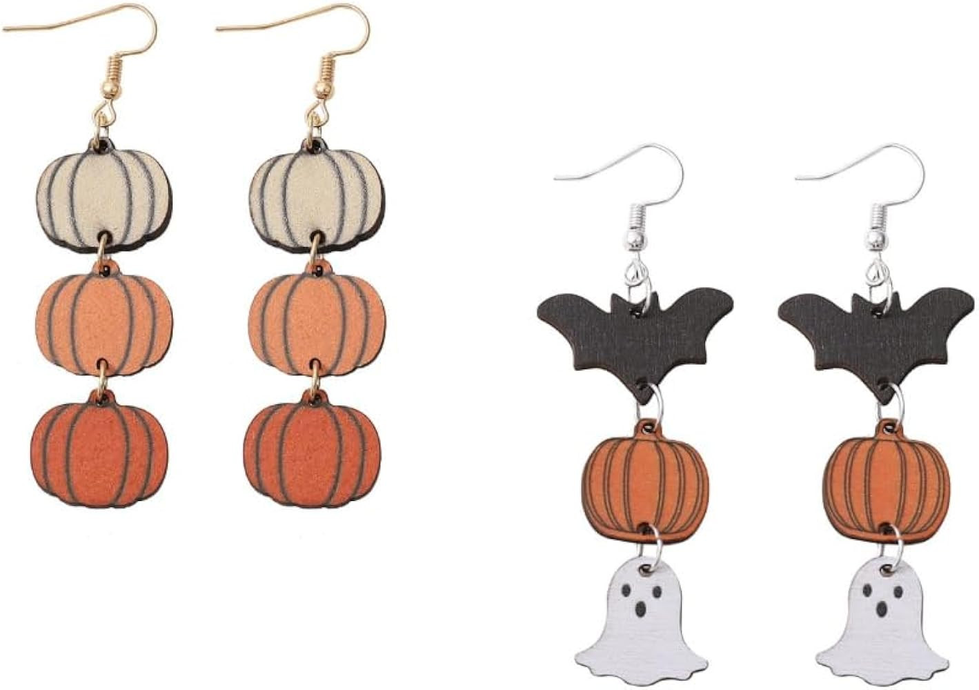 Halloween Earrings for Women Pumpkin Ghost Halloween Jewelry Witch Bat Spooky Drop Dangle Earring... | Amazon (US)