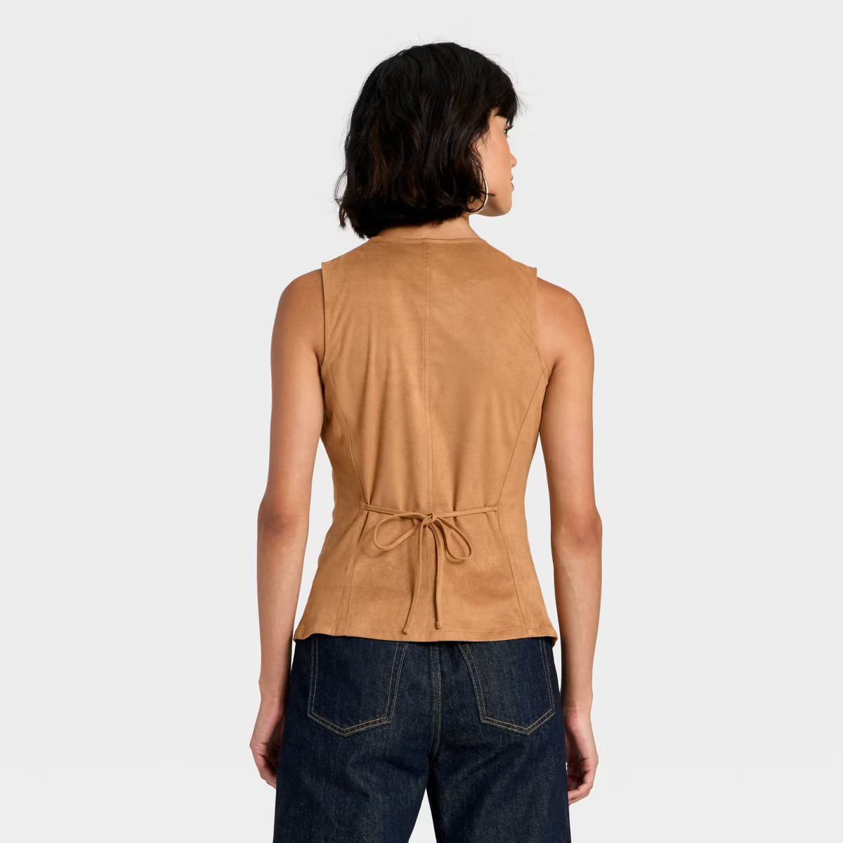 Women's Faux Suede Fashion Vest - Universal Thread™ Brown | Target