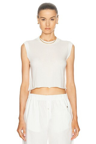 Cropped Muscle Tank Top | FWRD 