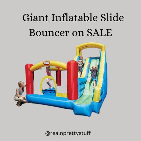 LGiant Inflatable Slide Bouncer with Heavy Duty Bouncer, Multicolor

Kids summer activity, outdoor play, kids toys, kids summer games, birthday party activities 

#LTKkids #LTKSeasonal #LTKsalealert