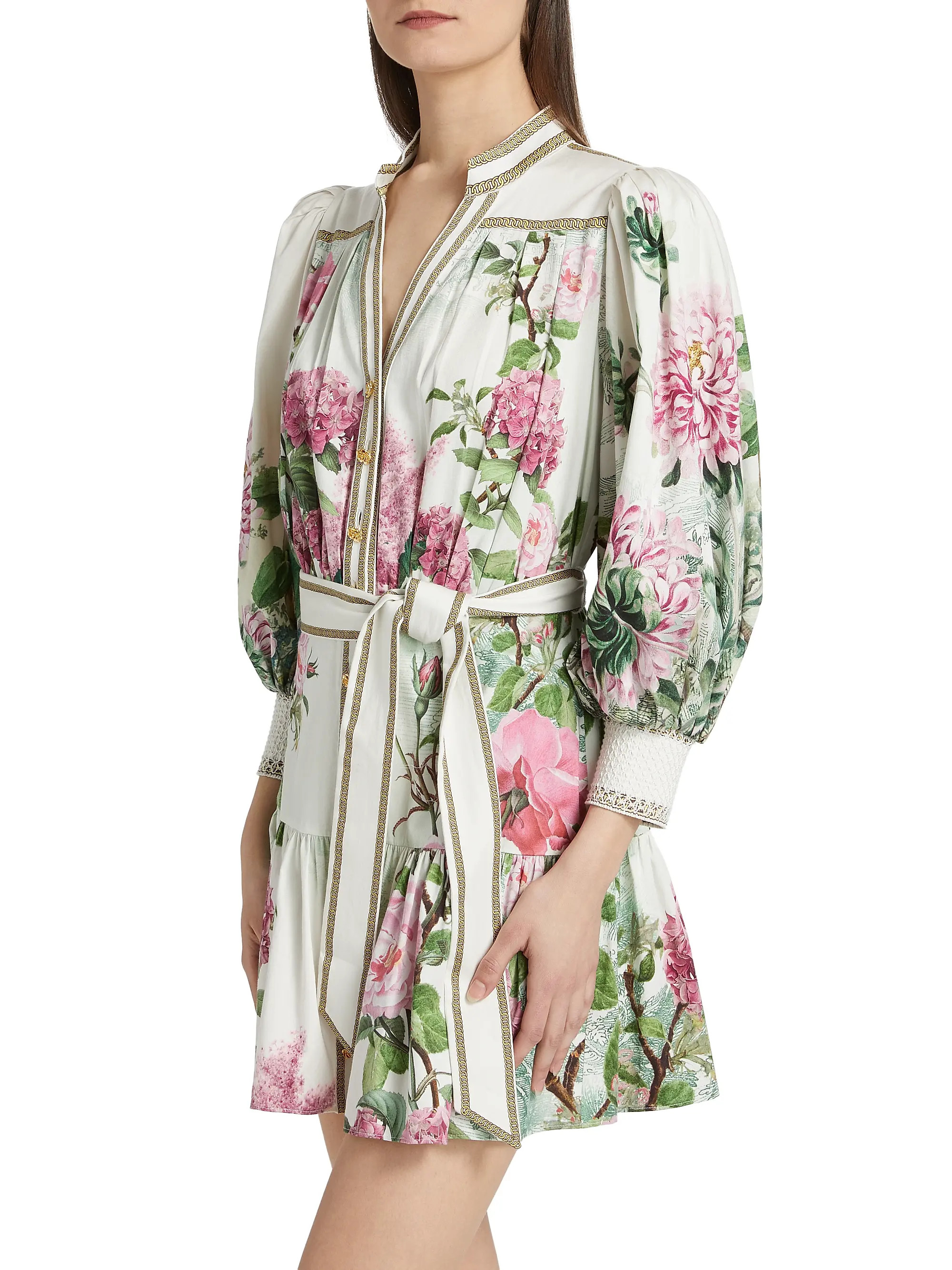 Cora Tiered Mini Shirtdress | Saks Fifth Avenue