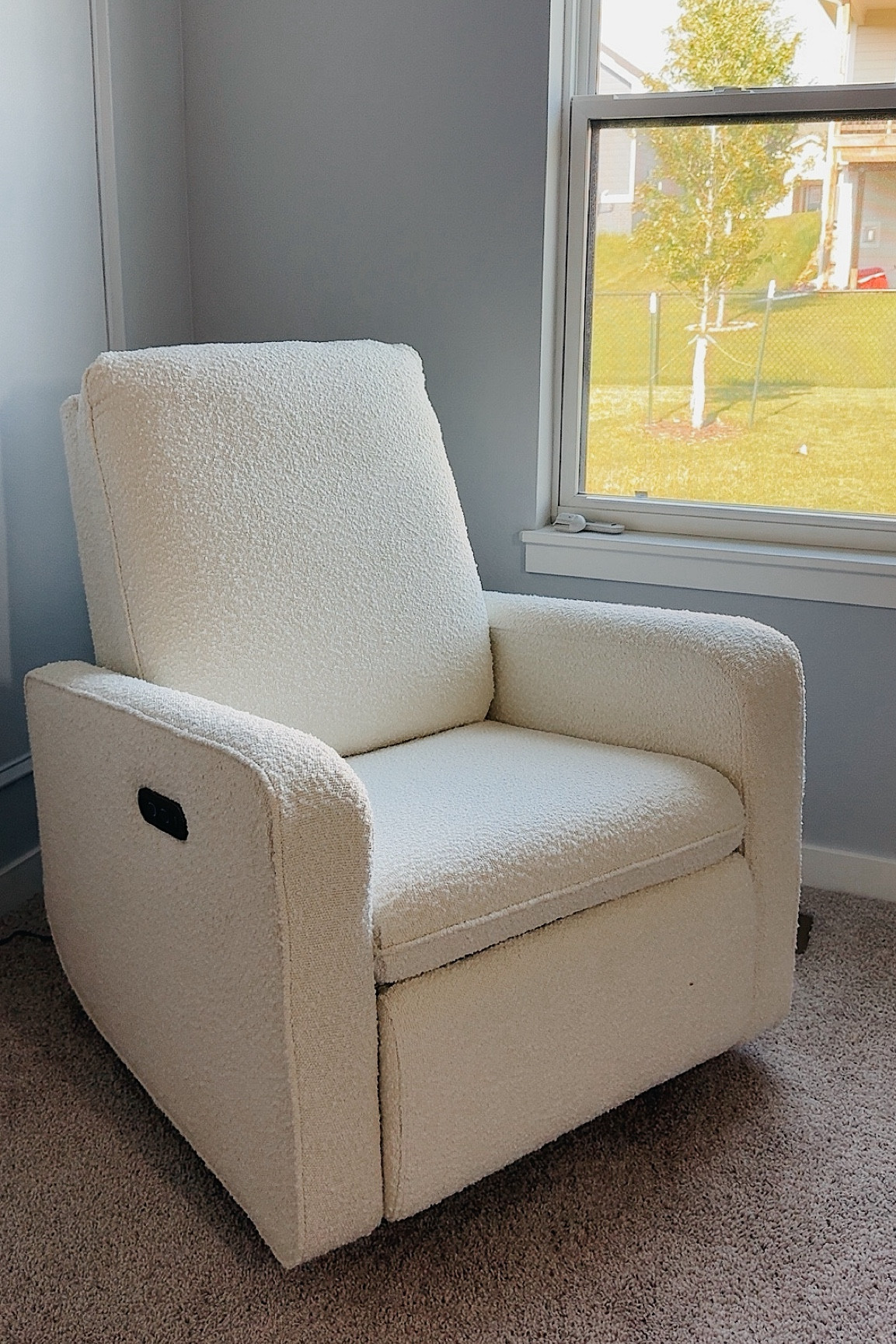 Obsessed with this nursery chair - it rocks, glides & reclines! 

#LTKKids #LTKBaby #LTKBump