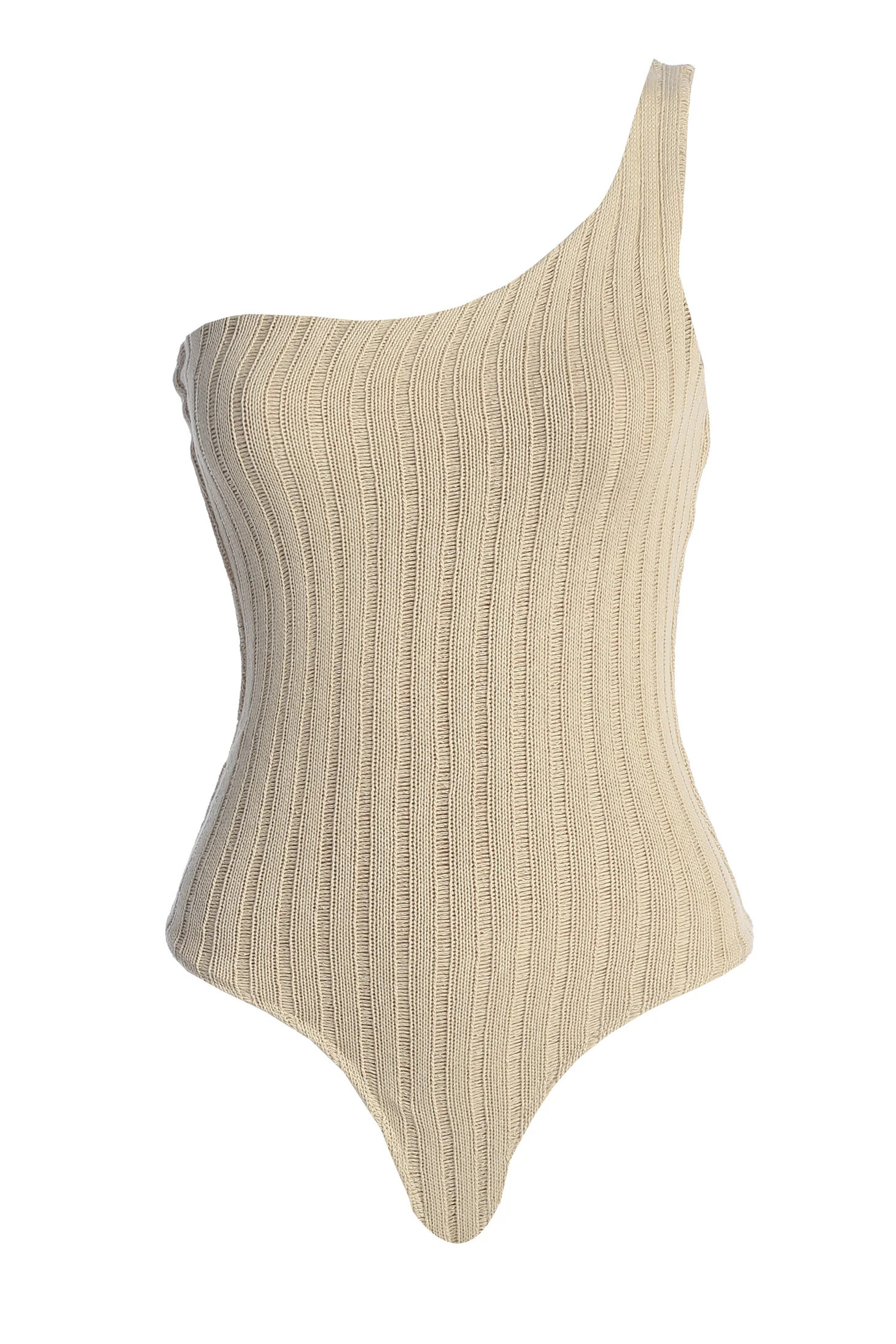 Natural Malibu Nights One Shoulder Bodysuit M | JLUXLABEL