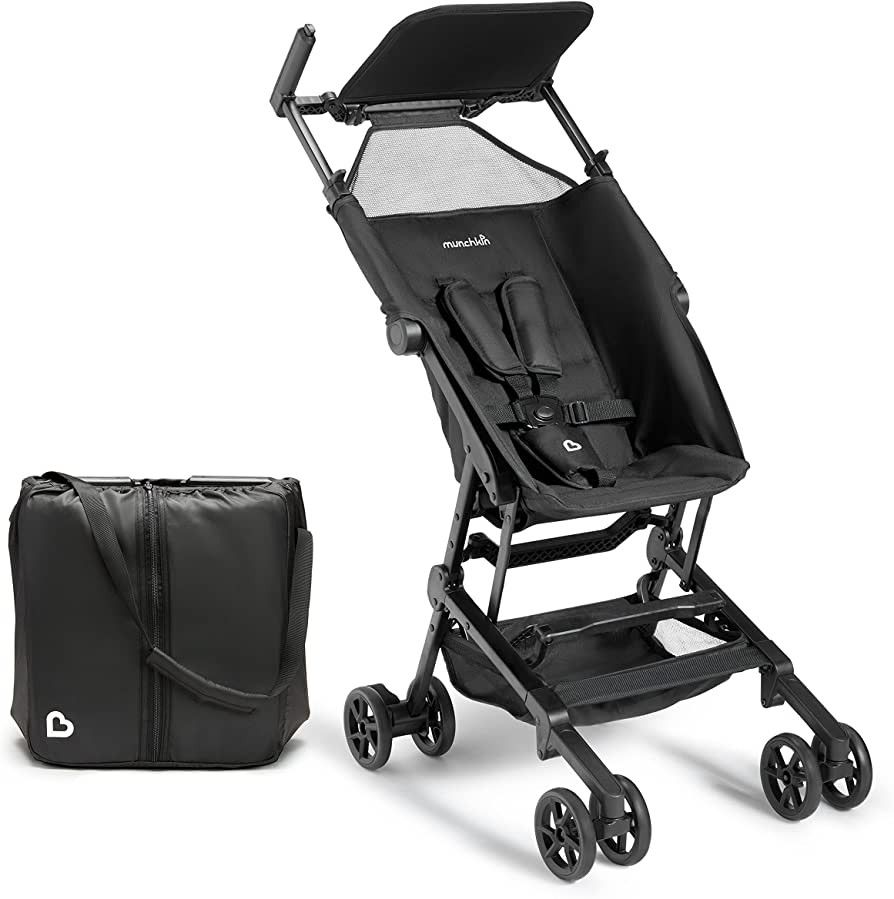 Munchkin® Sparrow™ Ultra Compact Lightweight Travel Stroller for Babies & Toddlers, Black | Amazon (US)