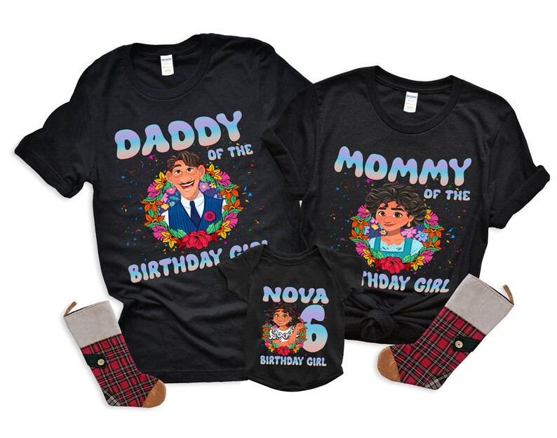 Custom Encanto Birthday Shirt Encanto Family Shirt, Girl Birthday Shirt, Personalized Shirt, Birt... | Etsy (US)