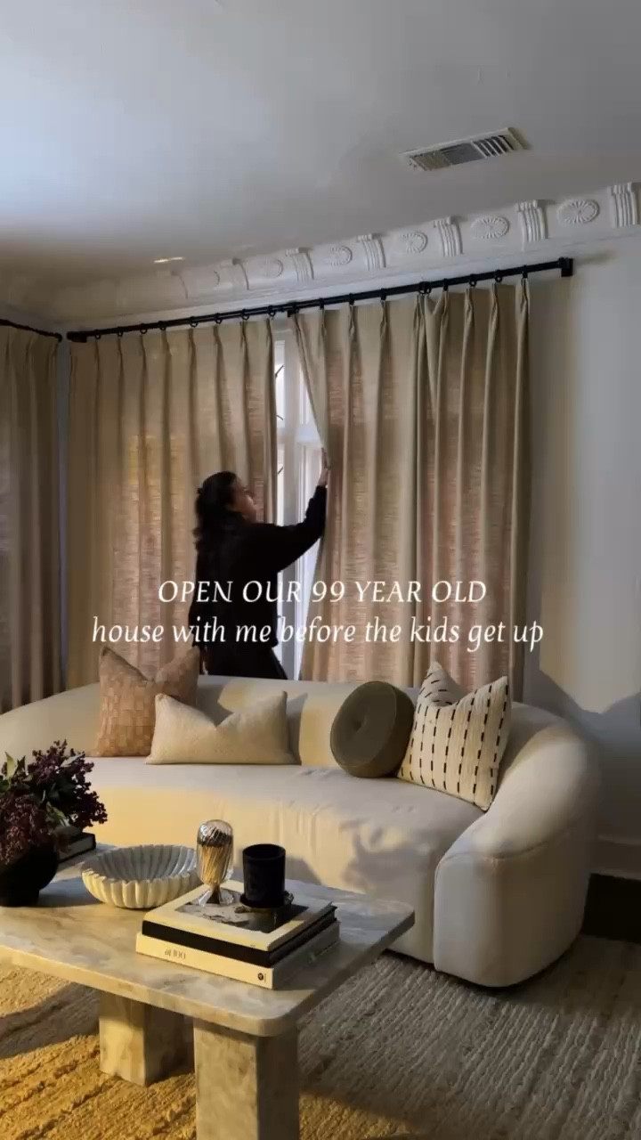 OPEN THE HOUSE WITH ME ✨

Curtains are in the color light khaki throughout the home & ivory white in the dining room

#LTKdayinmylife #LTKmomlife #LTKHome