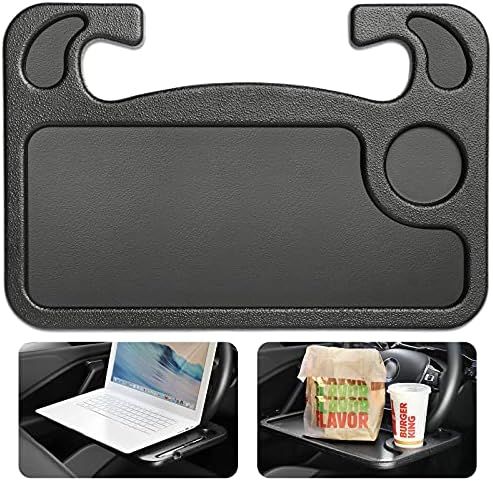 Cutequeen Trading car 1pcs Eating/Laptop Steering Wheel Desk Black(Pack of 1) | Amazon (US)