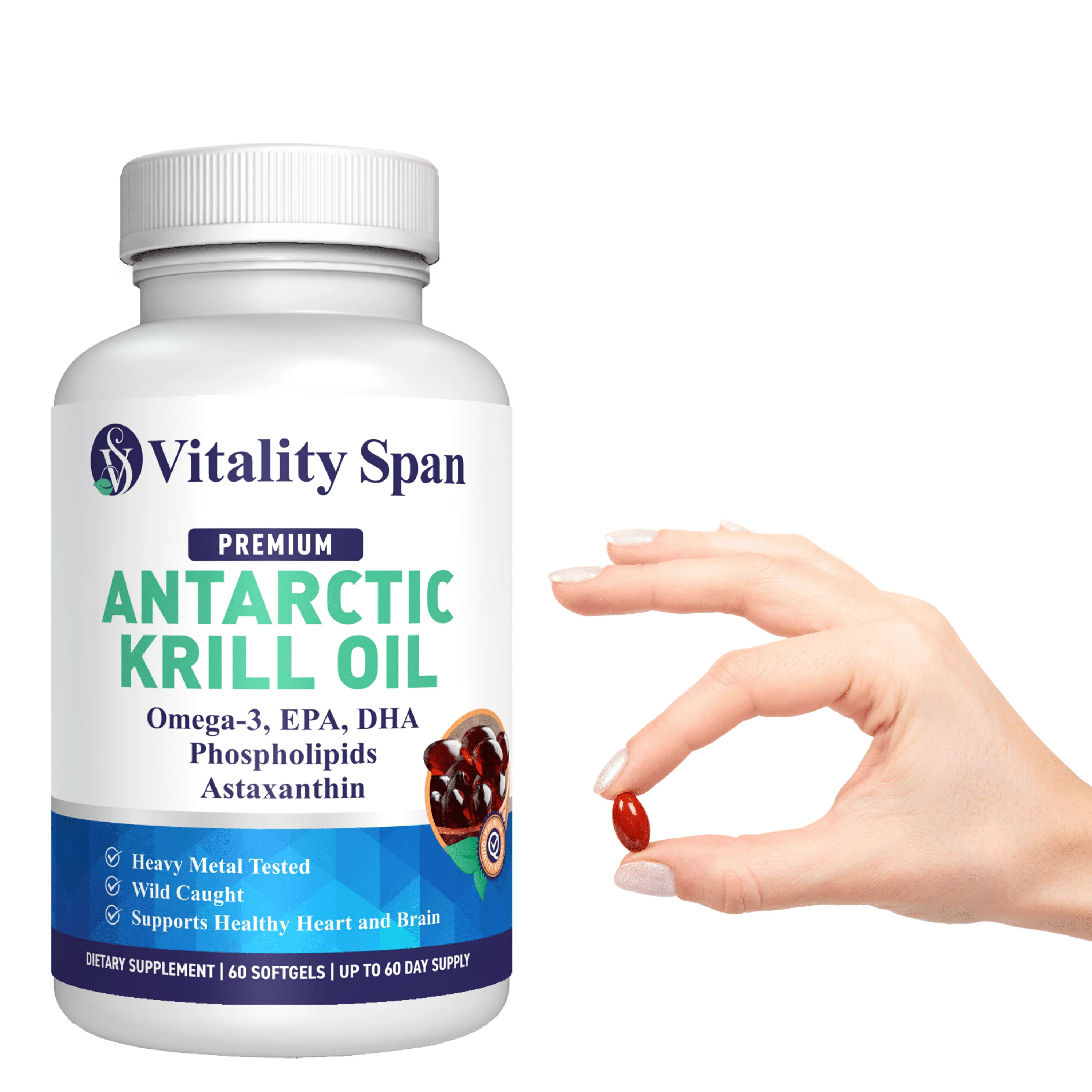 Krill Oil Omega 3 DHA EPA Astaxanthin, Extra strength Fish Oil minis, No Fish Oil aftertaste, Hea... | Walmart (US)