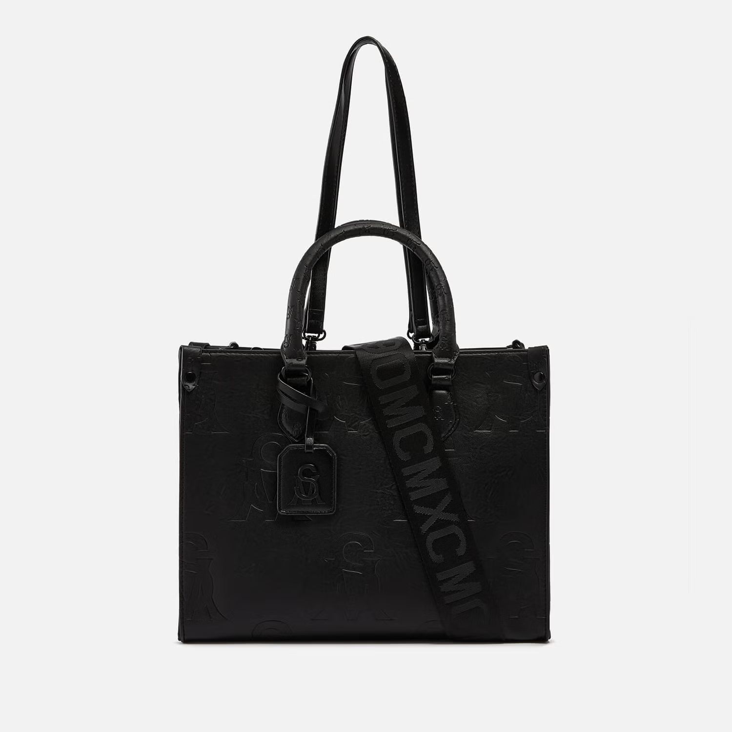 Steve Madden Women's Bstilo Emossed Logo Tote Bag - Black | Mybag.com (Global) 