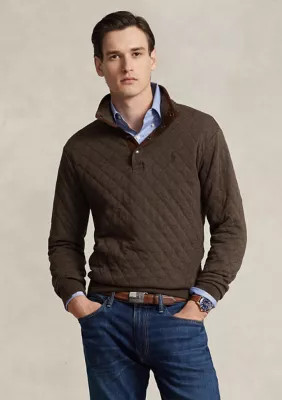 Polo Ralph Lauren Quilted Double Knit Pullover Sweatshirt | Belk