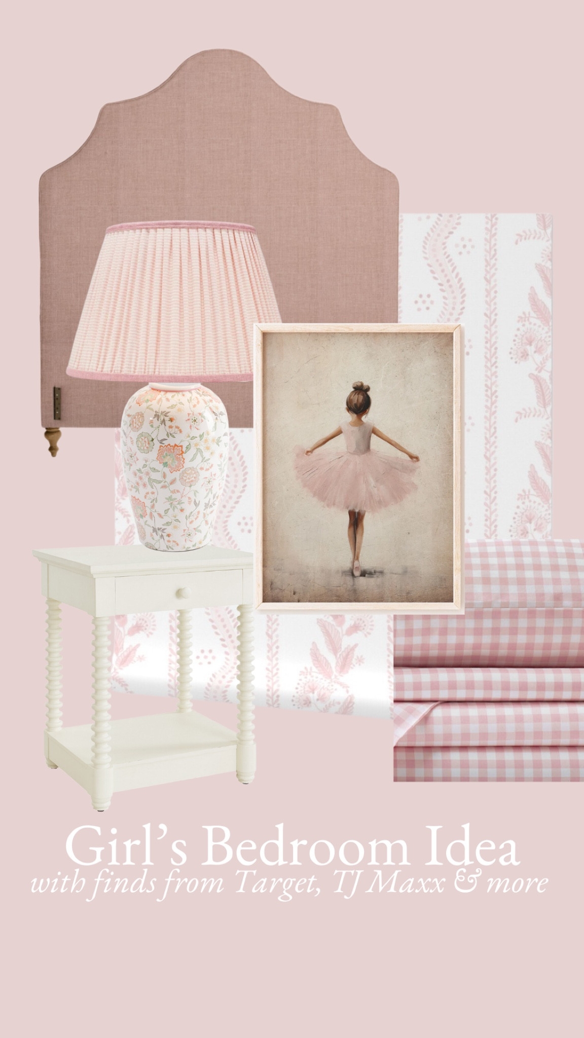 As my daughter is growing up, I love the idea of her selecting and being part of decor for her room. She insists on it being pink and include a ballerina! This sweet combination of pink and white furniture against  playful wallpaper is getting me so inspired to decorate her room. The wallpaper comes in peel and stick and pre-pasted. 

#LTKKids #LTKSaleAlert #LTKHome