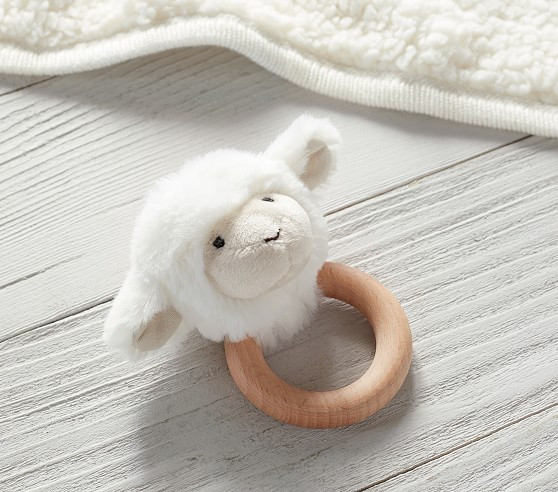 Lamb Critter Rattle | Pottery Barn (US)