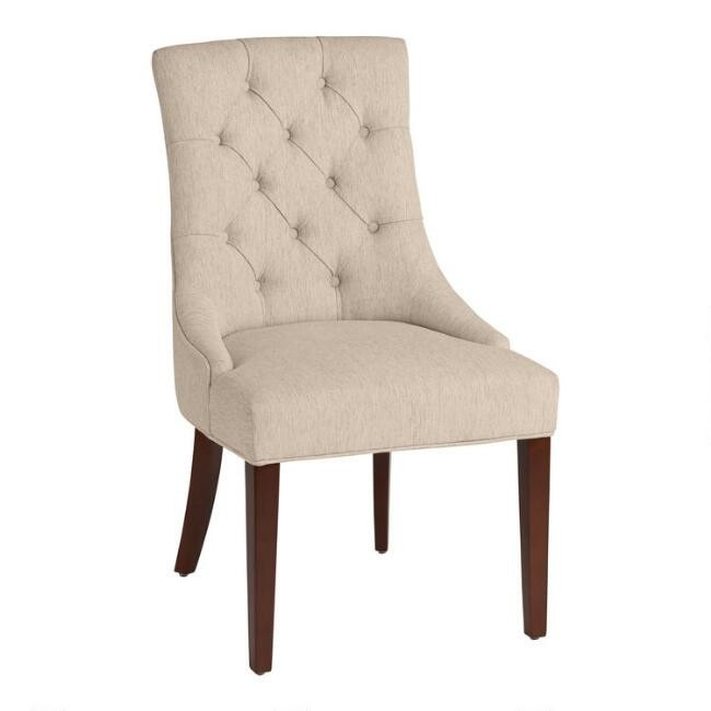 Tufted Esmerelda Upholstered Dining Chair | World Market