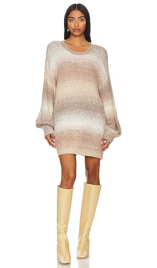 Timothy Tunic in Neutral Space Dye Knit | White Sweater Dress Fall Sweater Dress Fall Dress Outfit | Revolve Clothing (Global)
