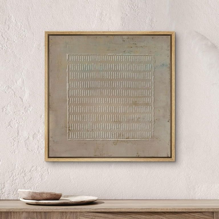 PixonSign Framed Canvas Wall Art Grunge Pastel Geometric Line Collage Print Abstract Fine Art Dec... | Walmart (US)