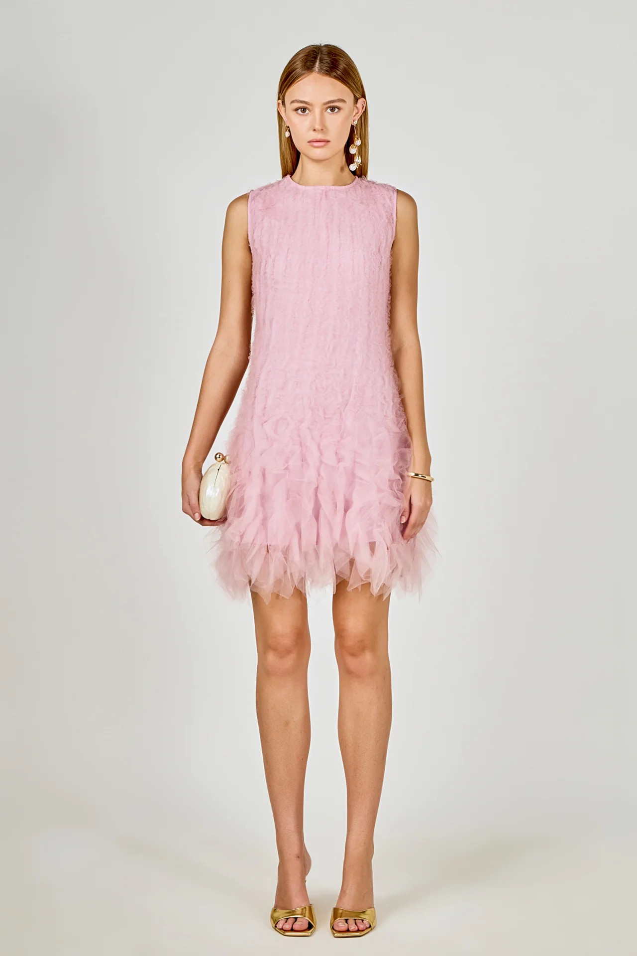 Tulle Ruffled Mini Dress | Endless Rose