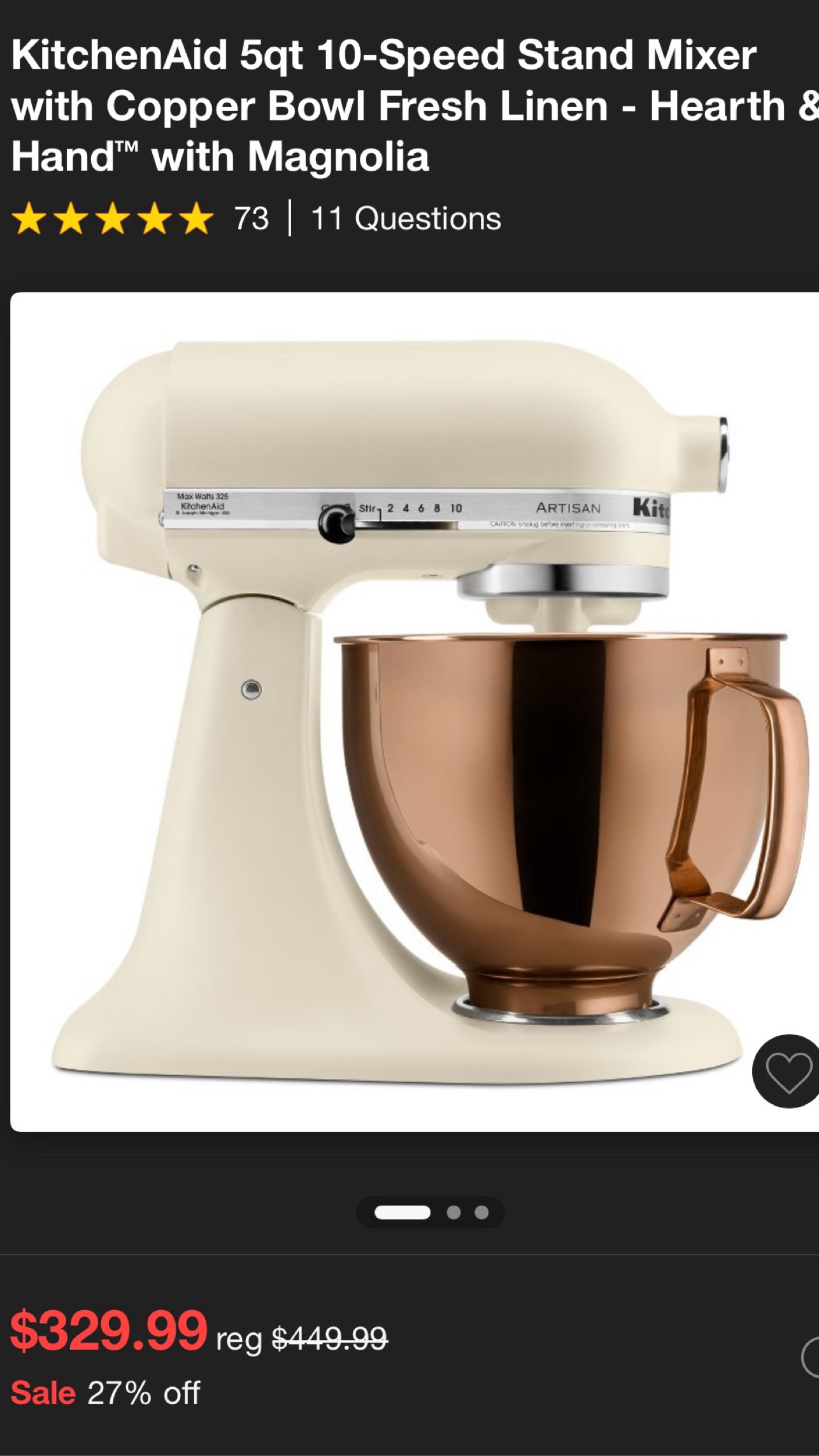 This beauty is on sale! And extra 15% off in the cart which takes $49.50 off! 

#LTKHoliday #LTKCyberWeek #LTKGiftGuide