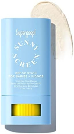 Supergoop! Sunnyscreen 100% Mineral Stick SPF 50 - 0.7 oz, Pack of 2 - Face & Body Sunscreen for ... | Amazon (US)