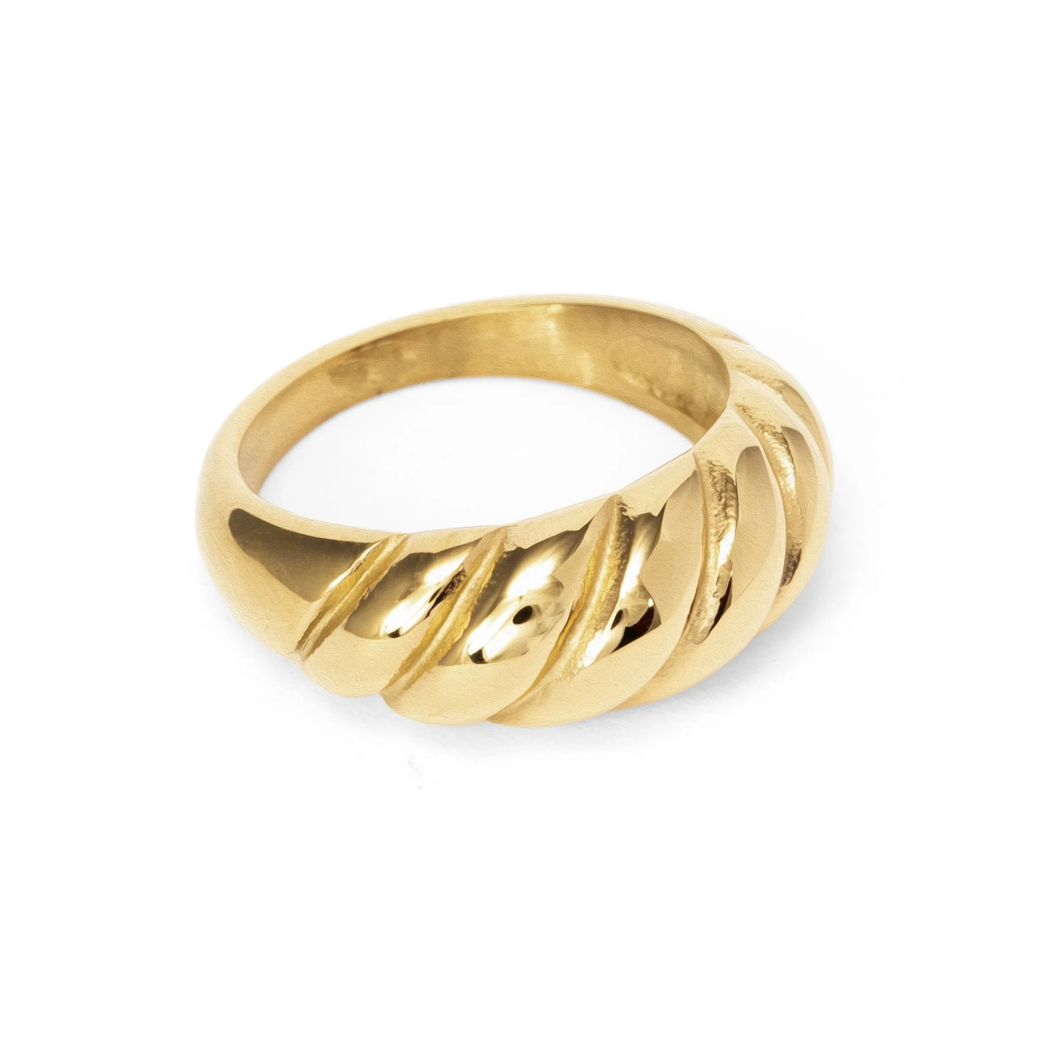 The Bondi Croissant Ring- Waterproof Gold Rings | By Rae