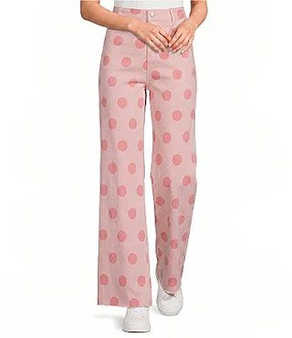 Poppy  Pine Polka Dot Pants -  S | Dillard's