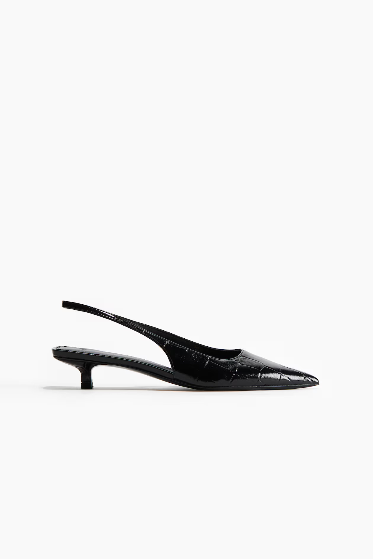 Kitten-heeled pointed slingbacks | H&M (UK, MY, IN, SG, PH, TW, HK)