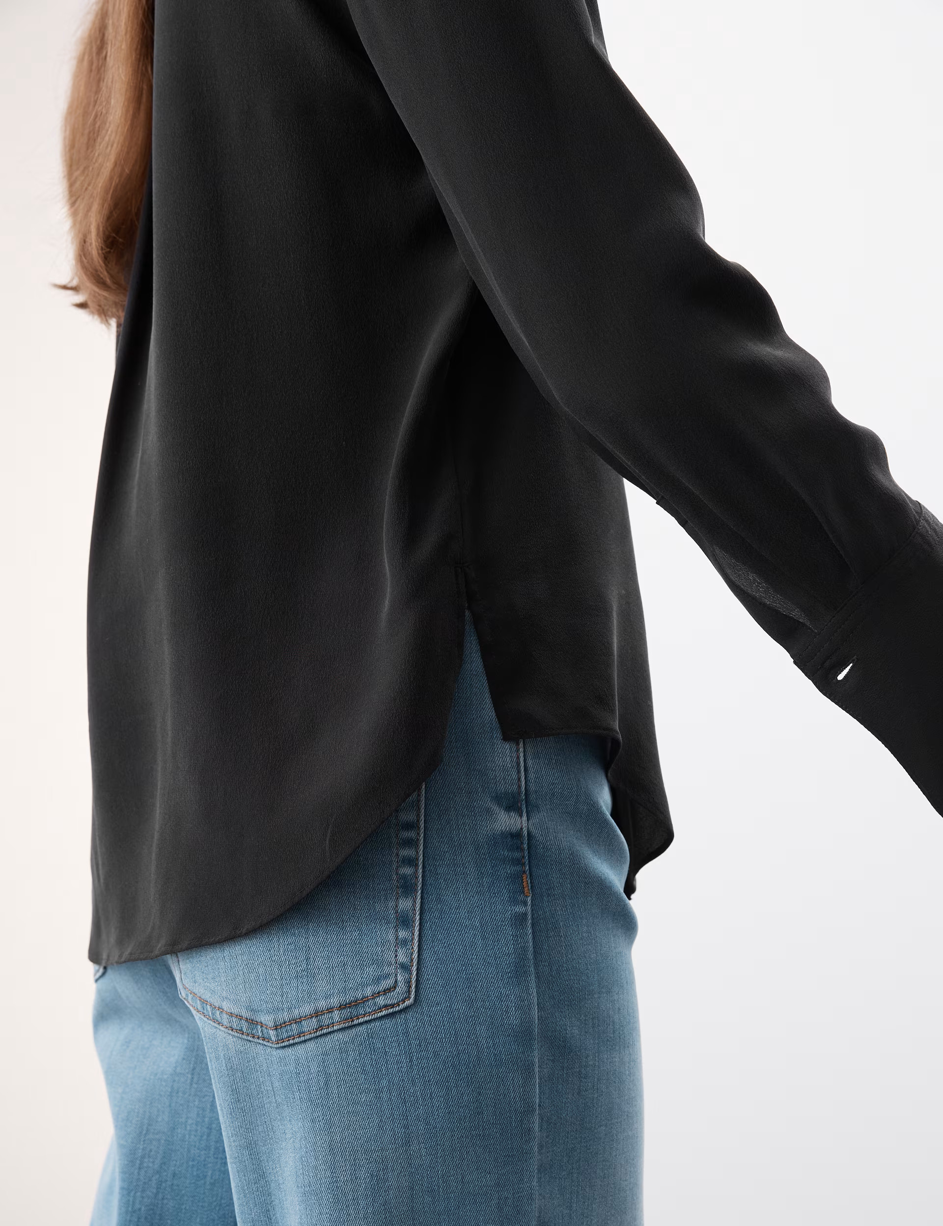 Pure Silk Long Sleeve Shirt | Autograph | M&S | Marks & Spencer (UK)