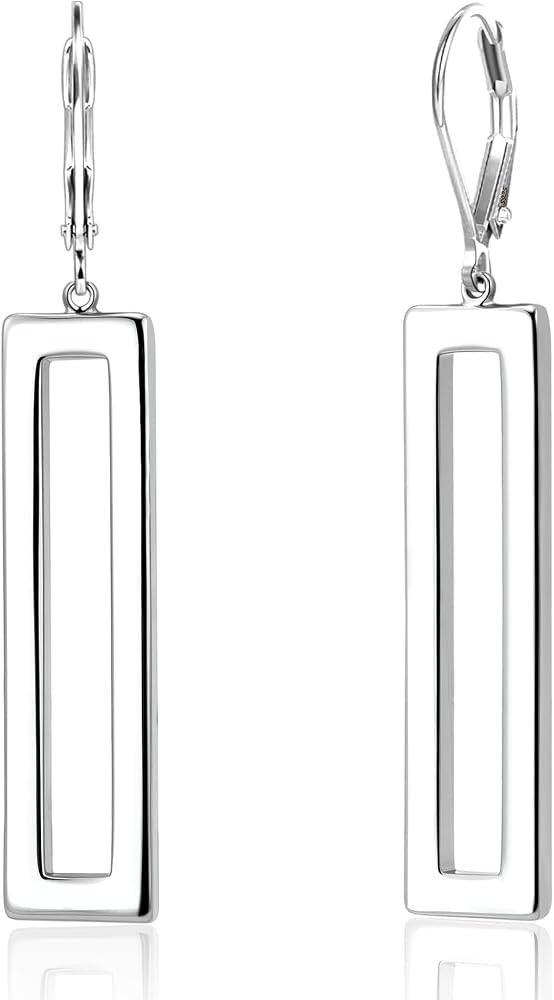 ALEXCRAFT 925 Sterling Silver Dangle Earrings for Women Trendy Geometric Dangle Earrings 14K Gold... | Amazon (US)