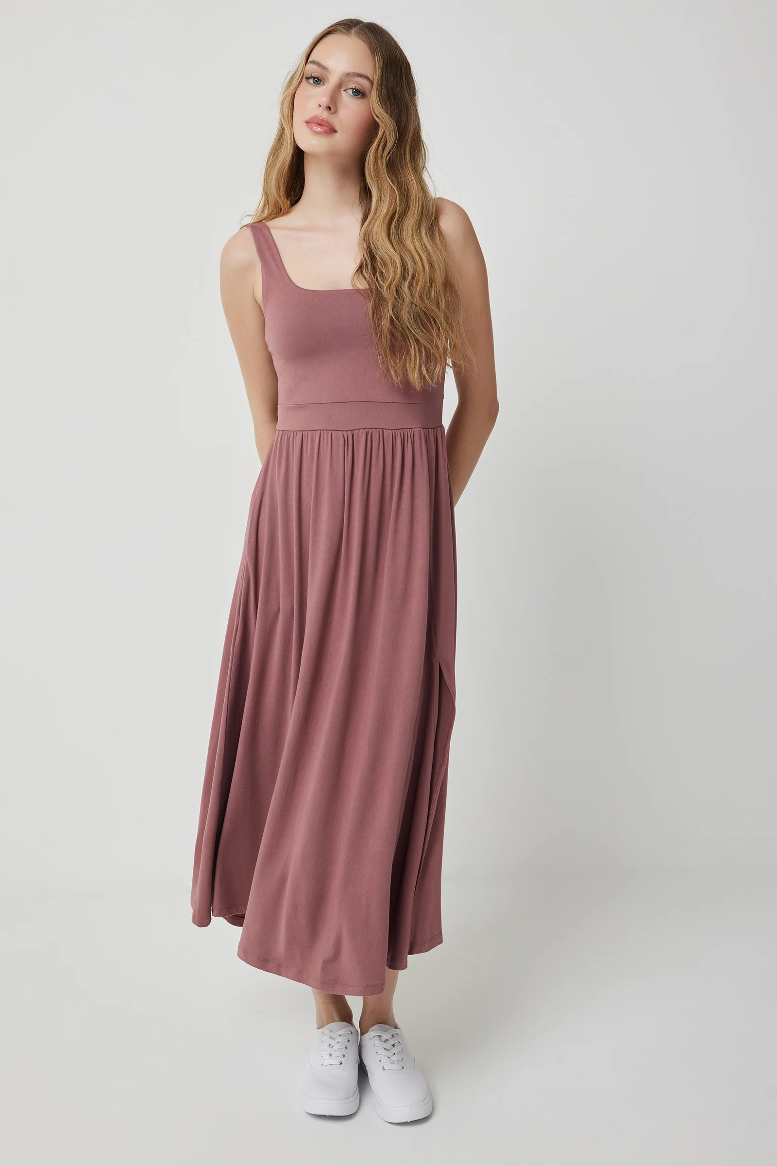 Super Soft Tank Dress with Slit | Ardene