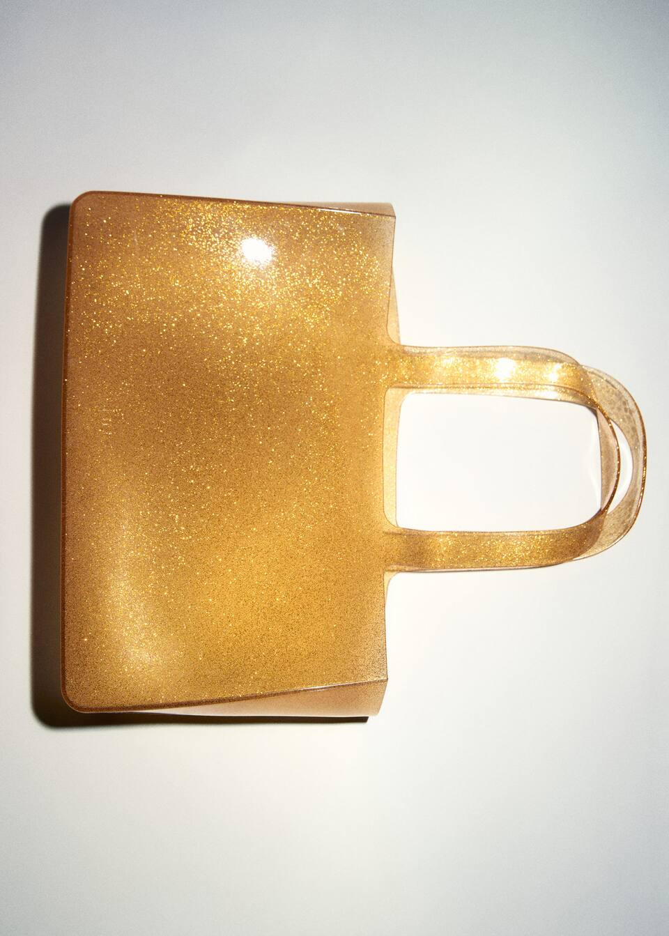 Semitransparent shiny bag -  Women | Mango USA | MANGO (US)