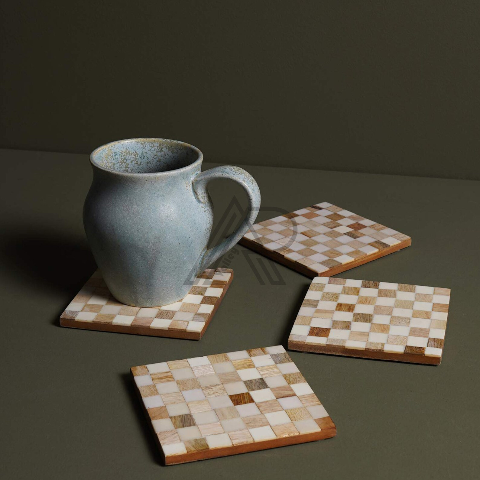 Risen Wooden Coasters Tea Coffee Dining Table Coaster Home Décor 4" Inches Epoxy Raisin Costar s... | Etsy (US)