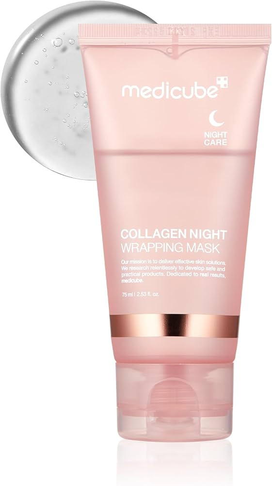 Medicube Collagen Night Wrapping Peel Off Facial Mask - Overnight Sleeping Mask For Elasticity & ... | Amazon (US)