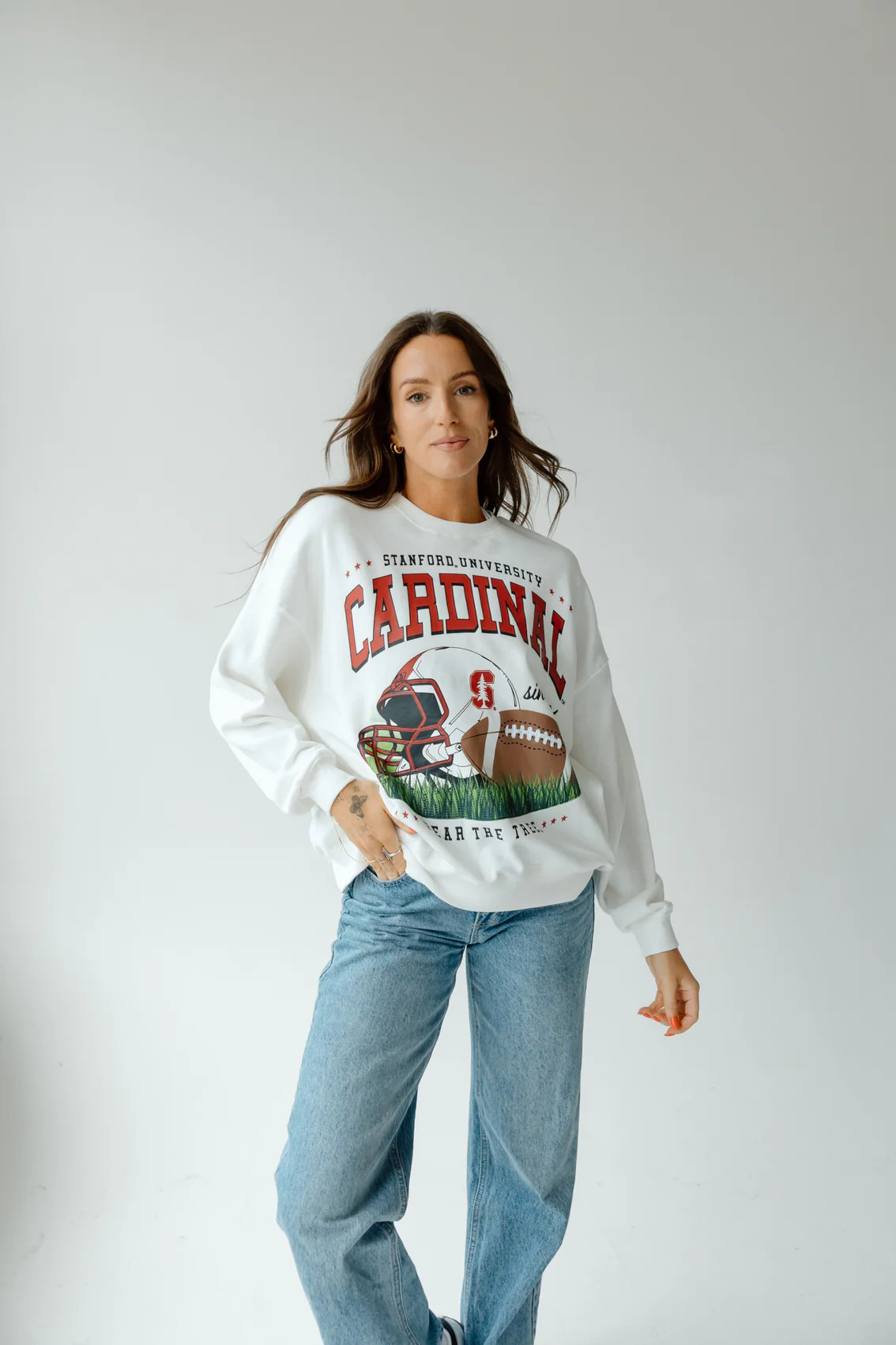 Stanford Malone Multimedia OS Fleece Crew | Gameday Social