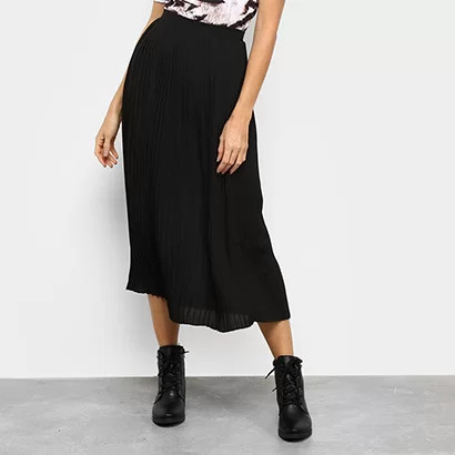 Saia Il Shin Midi Plissada - Feminino | Zattini (BR)