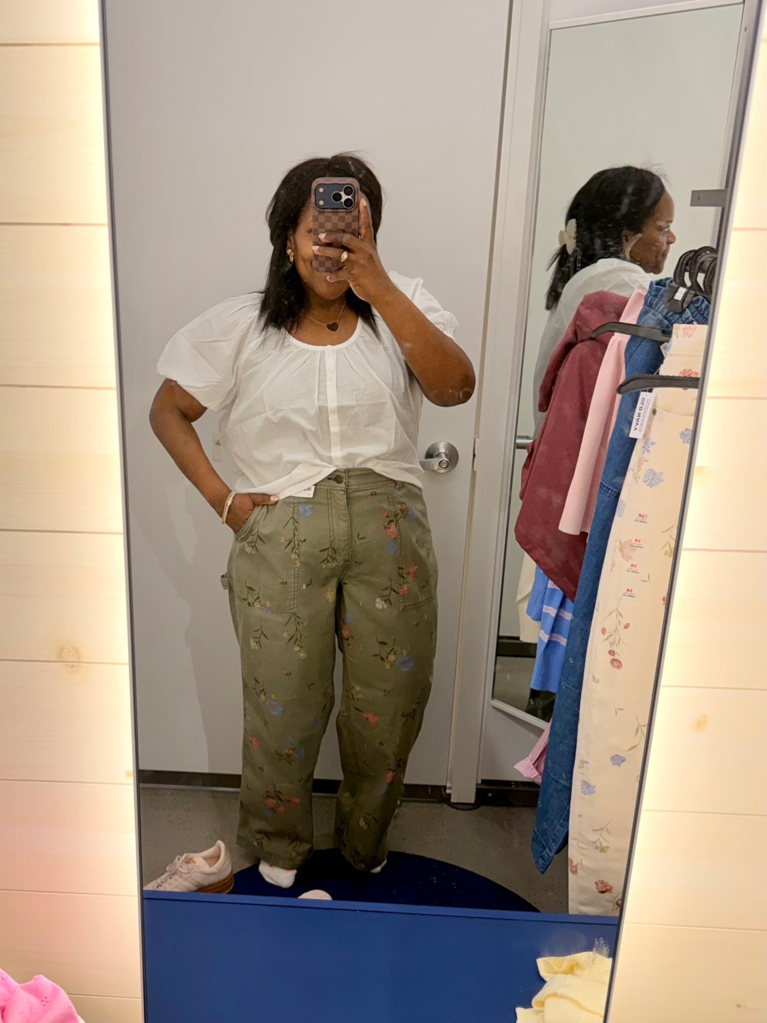 Love these floral pants from Old Navy! Wearing the size 14. 

#LTKPlusSize #LTKootd #LTKSpringSale