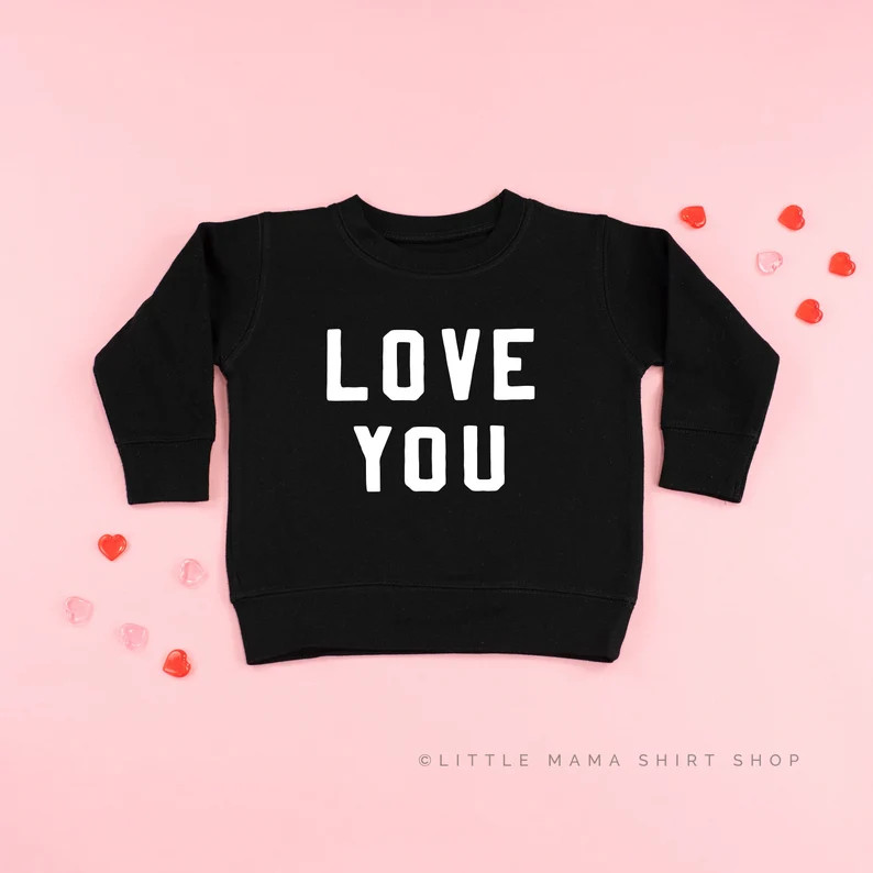 Love You - Child Sweater | Valentine Sweater | Valentine Sweater for Kids | Kid Valentine Shirt |... | Etsy (US)