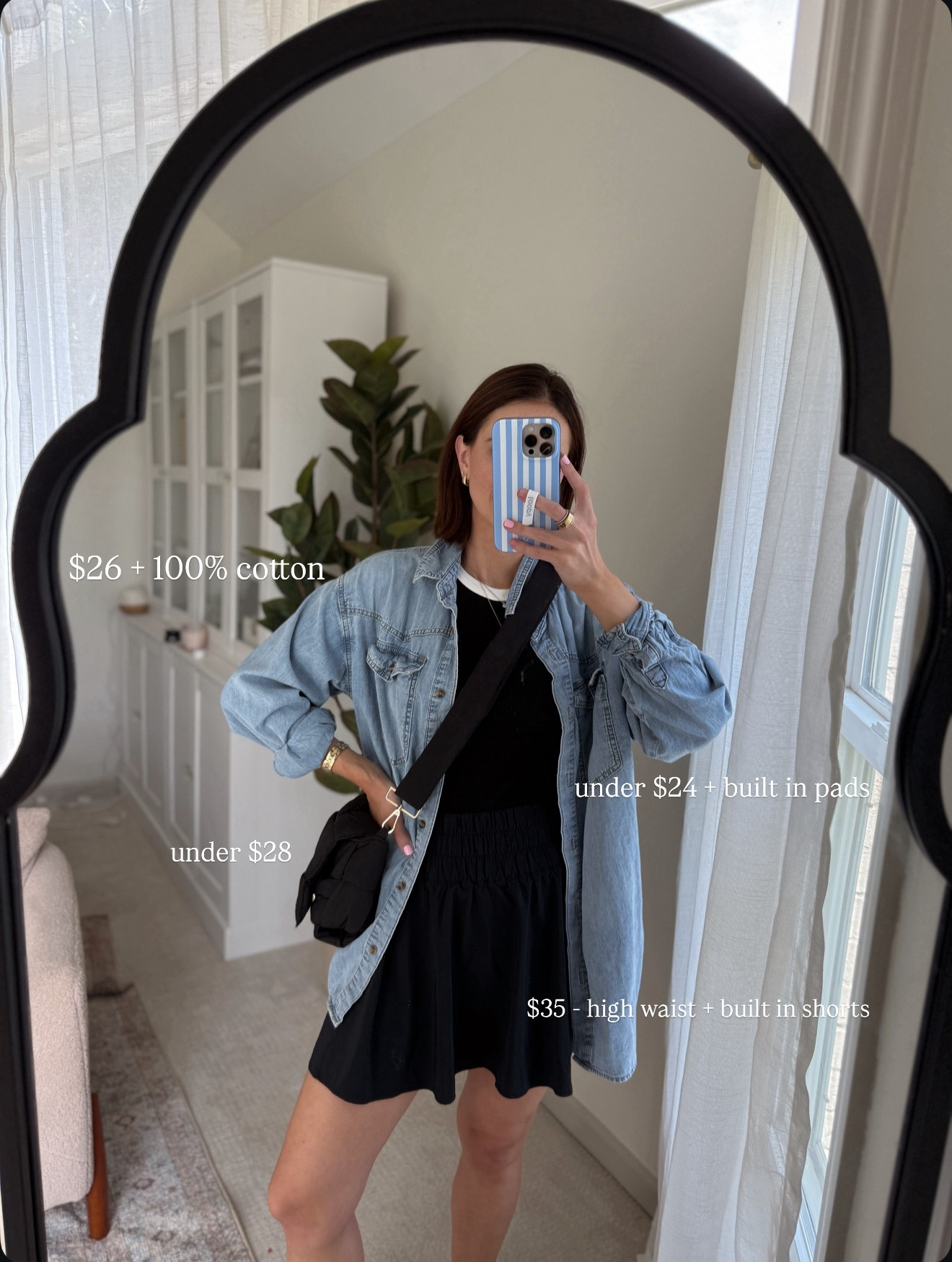 Wearing m in denim button down (sized up one) 
Wearing m in skort
Wearing s in tank 

Causal mom outfits // casual fall outfit // casual outfit // 

#LTKSeasonal #LTKStyleTip #LTKFindsUnder50