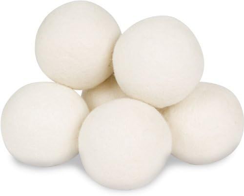 Wool Dryer Balls - Smart Sheep 6-Pack - XL Premium Natural Fabric Softener Award-Winning - Wool B... | Amazon (US)