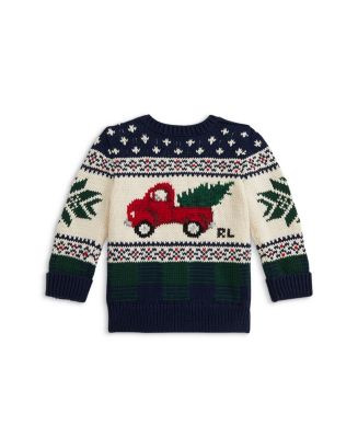 Boys' Truck Intarsia Cotton Sweater - Baby | Bloomingdale's (US)