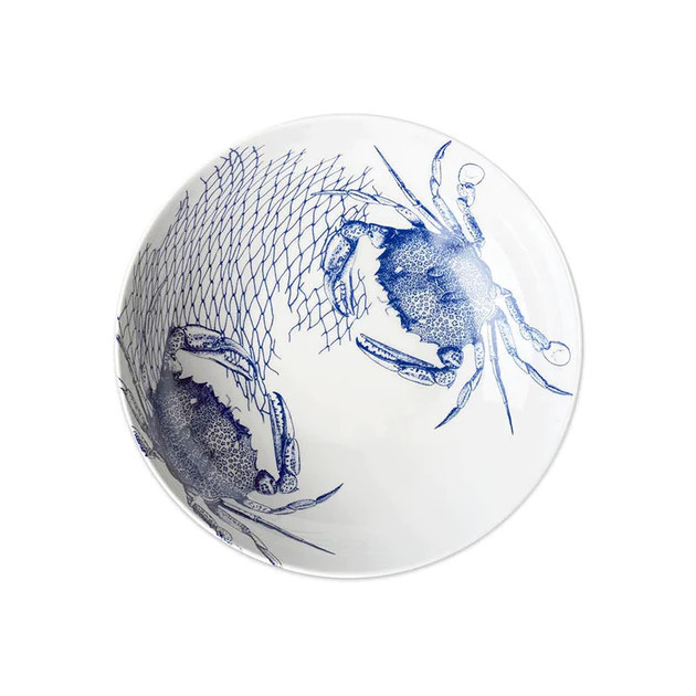 Blue Crab Serving Bowl | Cailini Coastal