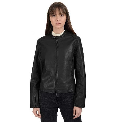 LEE Women's Leatherette Jacket 2121, Black, S | Target