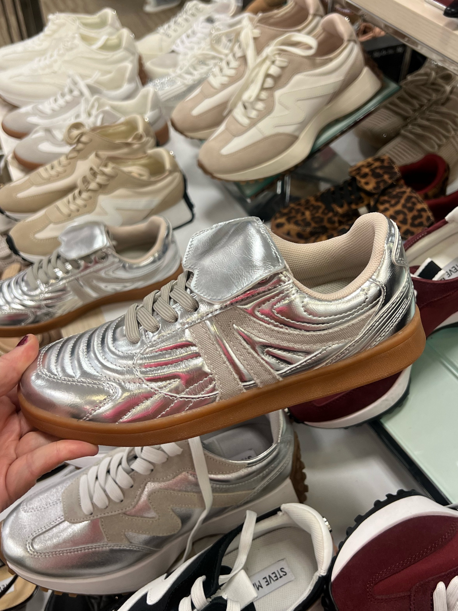 Metallic sneakers 

#LTKStyleTip #LTKGiftGuide #LTKShoeCrush