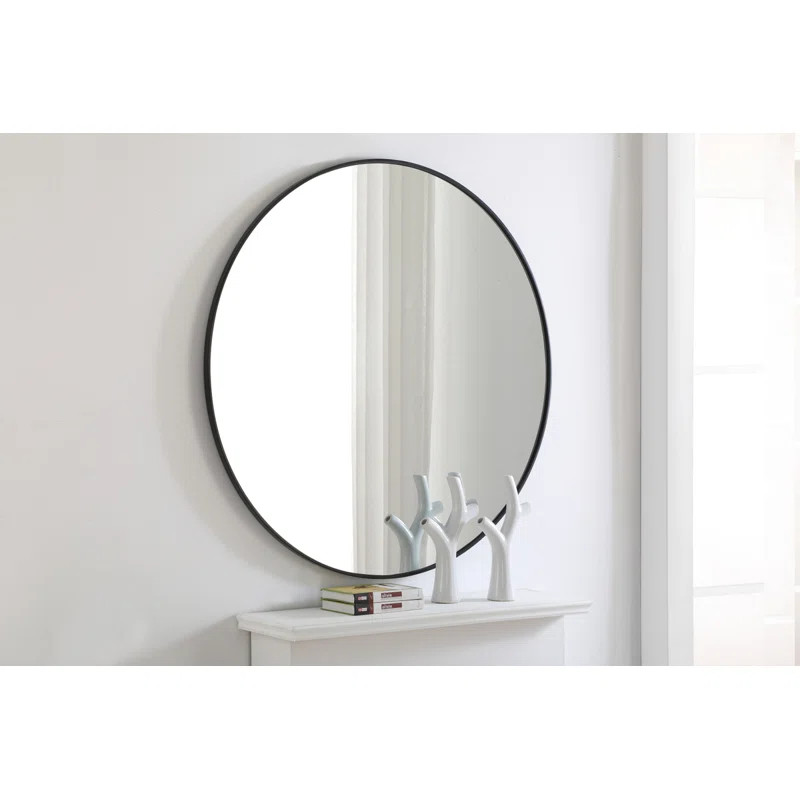 Sabine Metal Round Wall Mirror | Wayfair North America