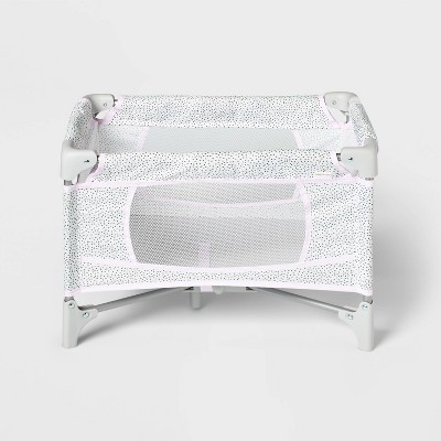 Gray Dot Folding Doll Crib for 14" - 16" Dolls - Gigglescape™ | Target