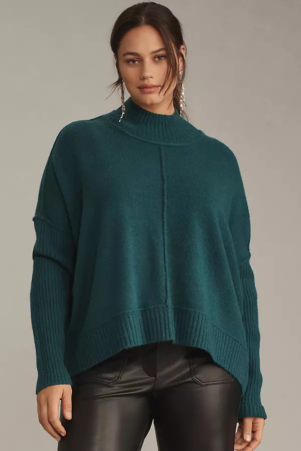 The Gretchen Cozy Mock-Neck Sweater by Maeve | Anthropologie (US)