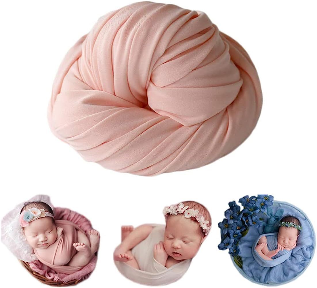 Newborn Baby Photography Props Stretch Wrinkle-Free Wrap Blanket for Boys Girls Photo Shoot Prop | Amazon (US)