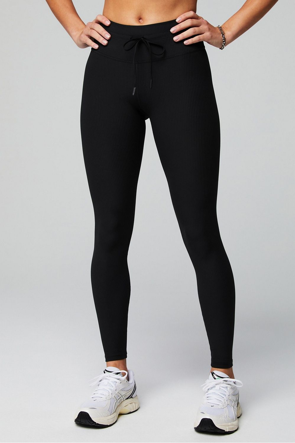 Oasis Pureluxe Rib High-Waisted Legging | Fabletics - North America